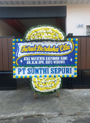 Papan Bunga Duka di Baru Debai