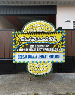 Papan Bunga Duka di Baru Debai