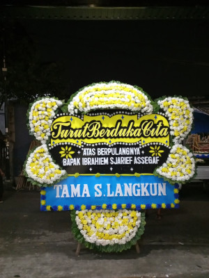 Papan Bunga Duka di Baru Debai
