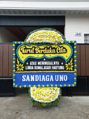 Papan Bunga Duka di Baru Debai